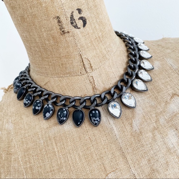 COCOA jewelry bold grey spike necklace. - Picture 1 of 6